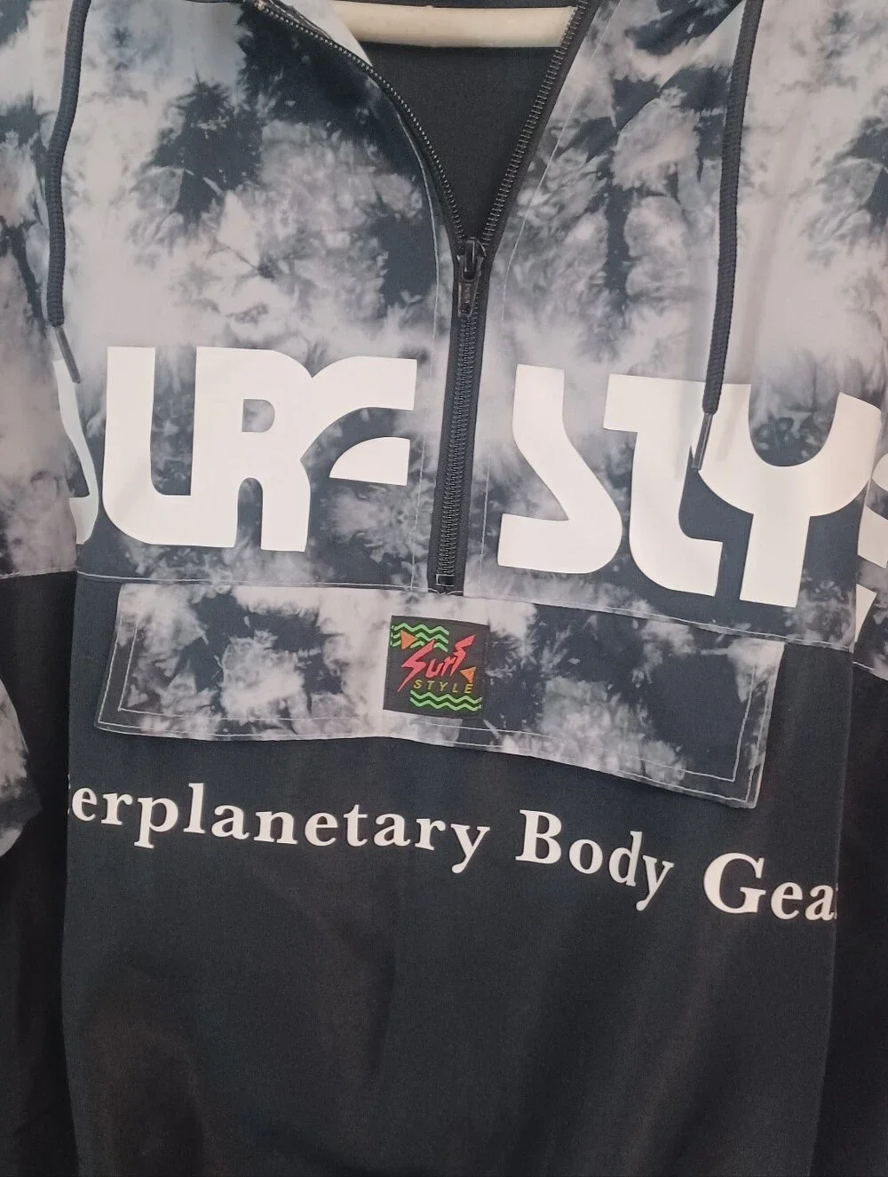 Surf Style Interplanetary Body Gear Quarter Zip Wind Breaker Sz M